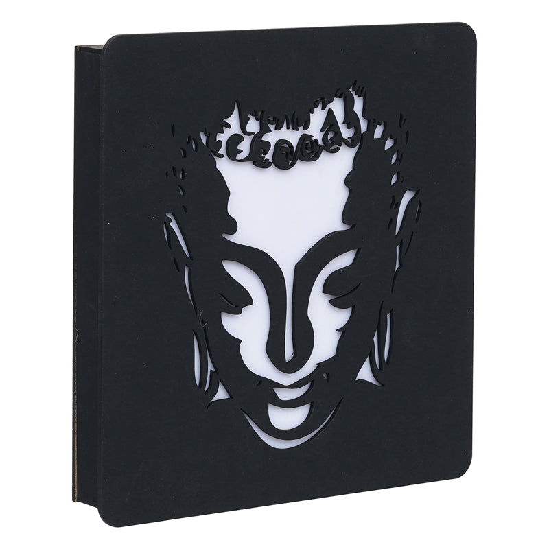 Wall Lamp - Lord Buddha Wooden LED Wall Lamp