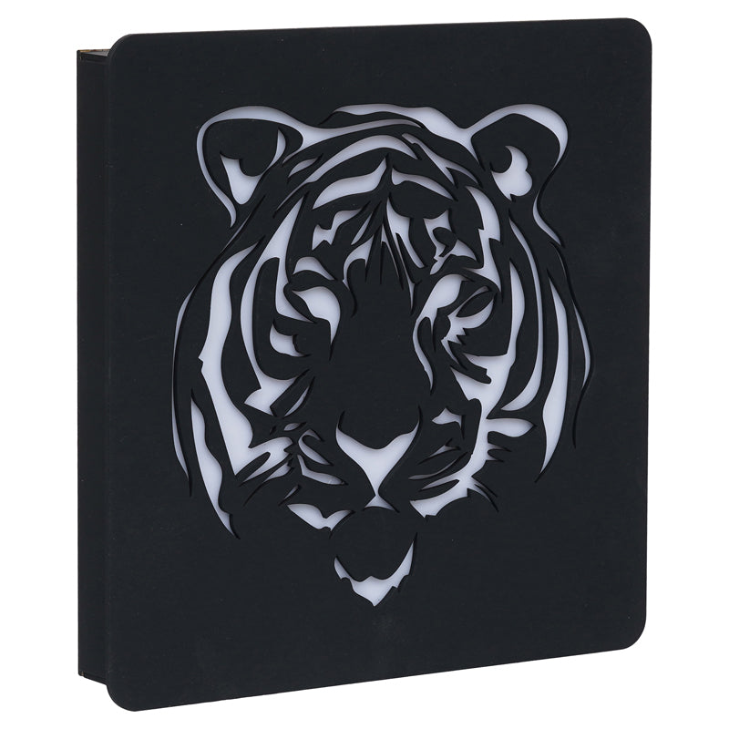 Wall Lamp - Tiger Face Wooden LED Wall Lamp