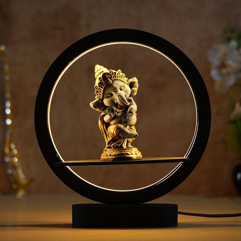 Buy Bal Ganesha Circular LED Table Lamp Table Lamp from Vaaree