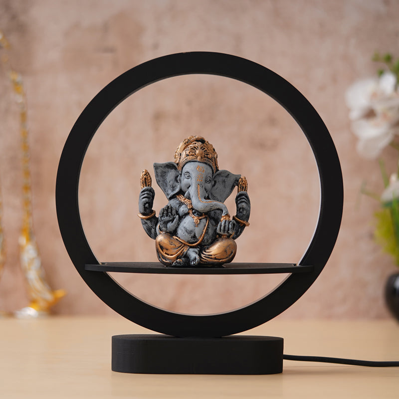 Table Lamp - Bal Ganapati Circular LED Table Lamp