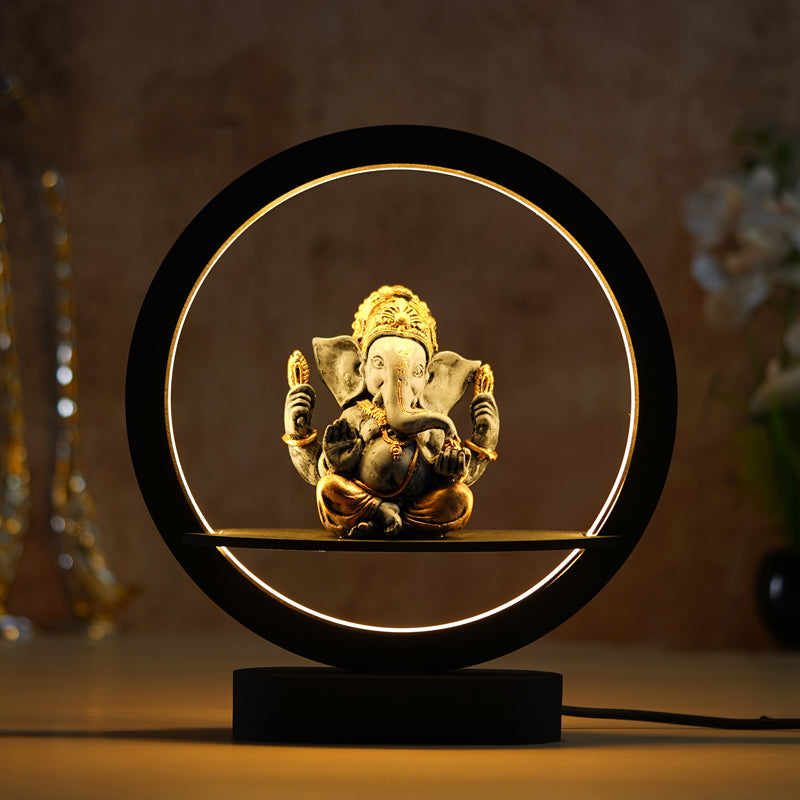 Table Lamp - Bal Ganapati Circular LED Table Lamp