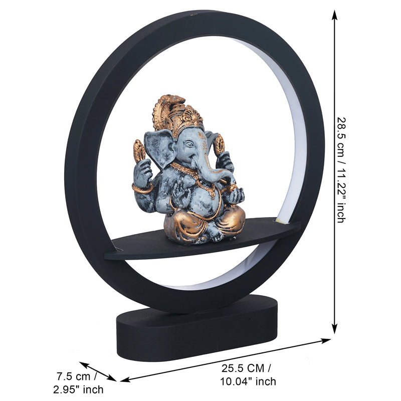 Table Lamp - Bal Ganapati Circular LED Table Lamp