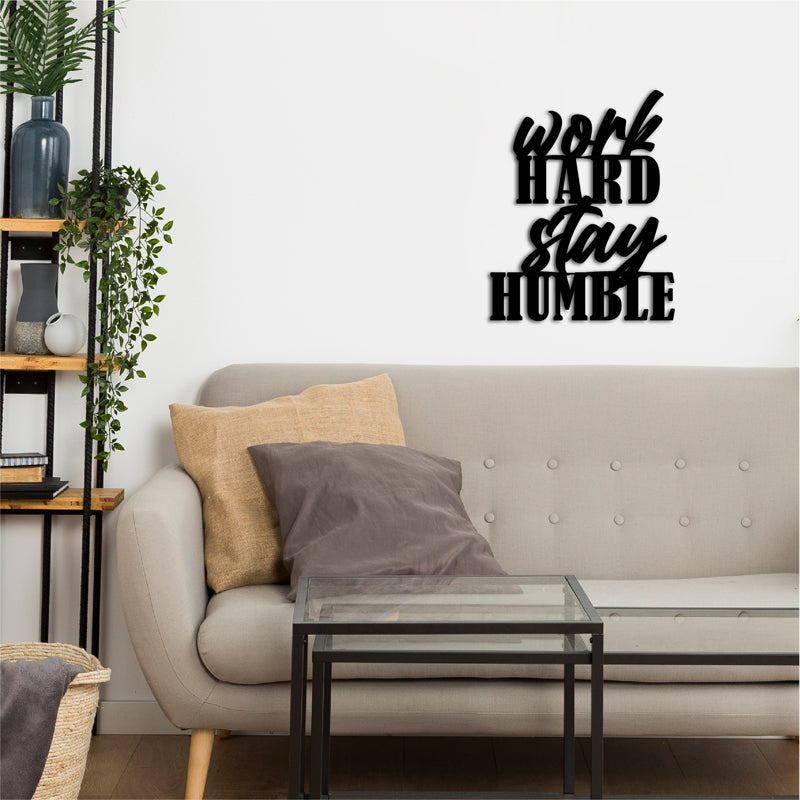 Wall Accents - Humble & Decidacted Typography Wall Art