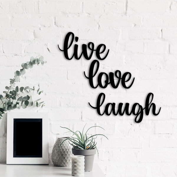 Wall Accents - Life Motto Typography Wall Art