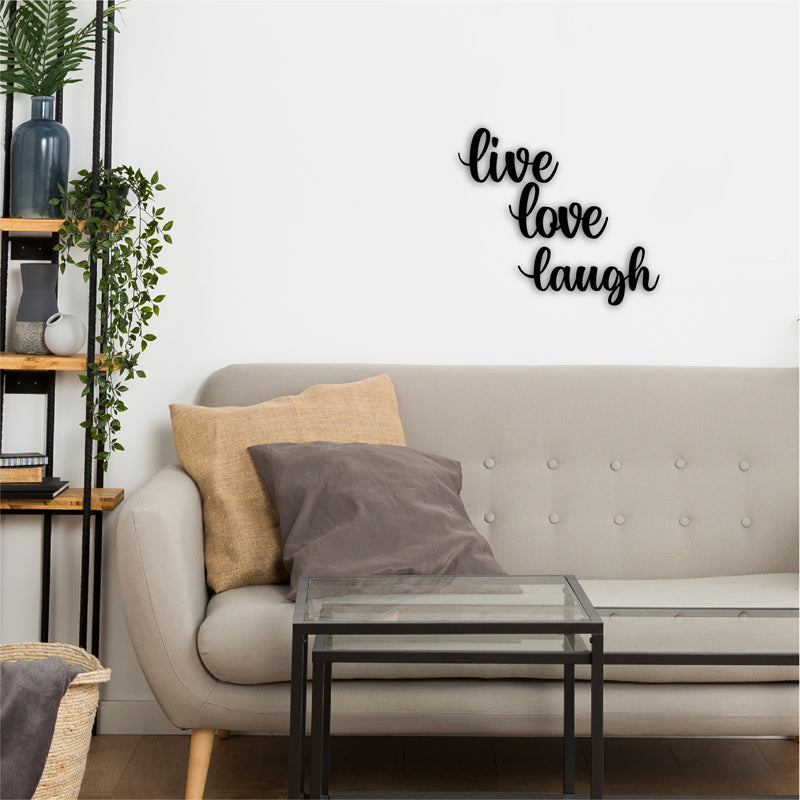 Wall Accents - Life Motto Typography Wall Art