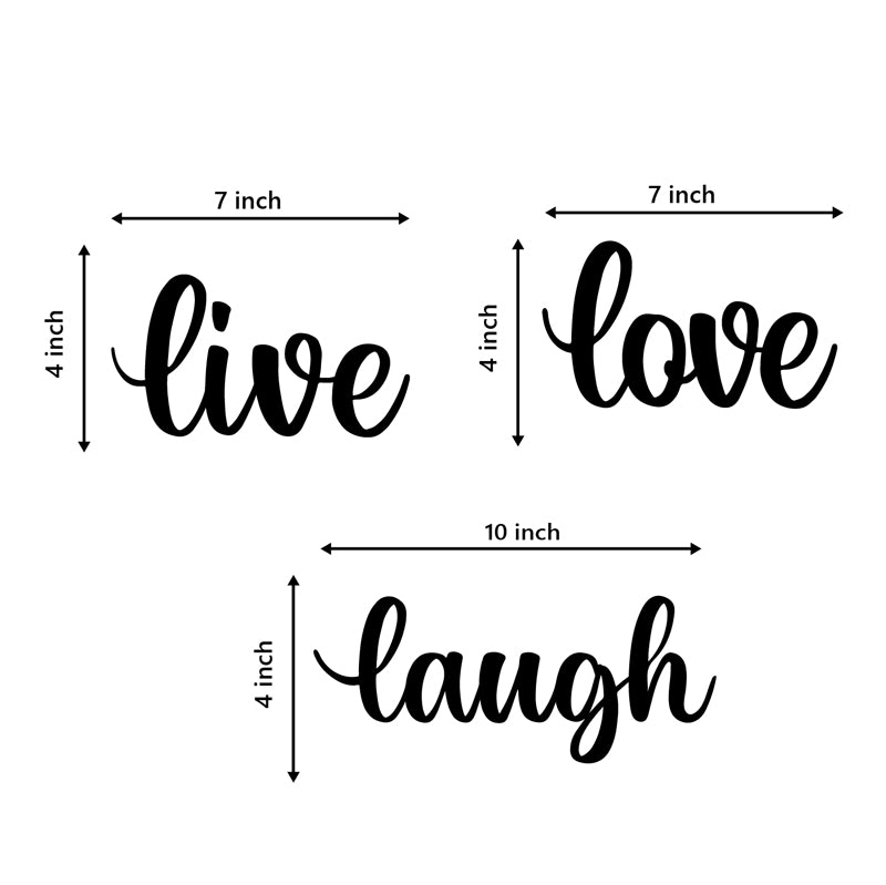 Wall Accents - Life Motto Typography Wall Art