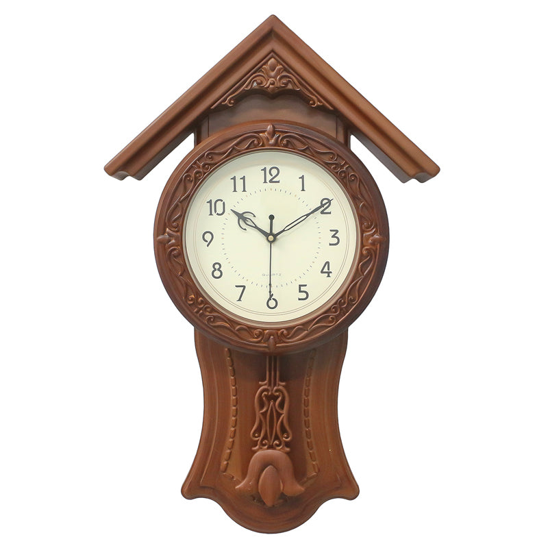 Wall Clock - Igorva Brown Analog Clock