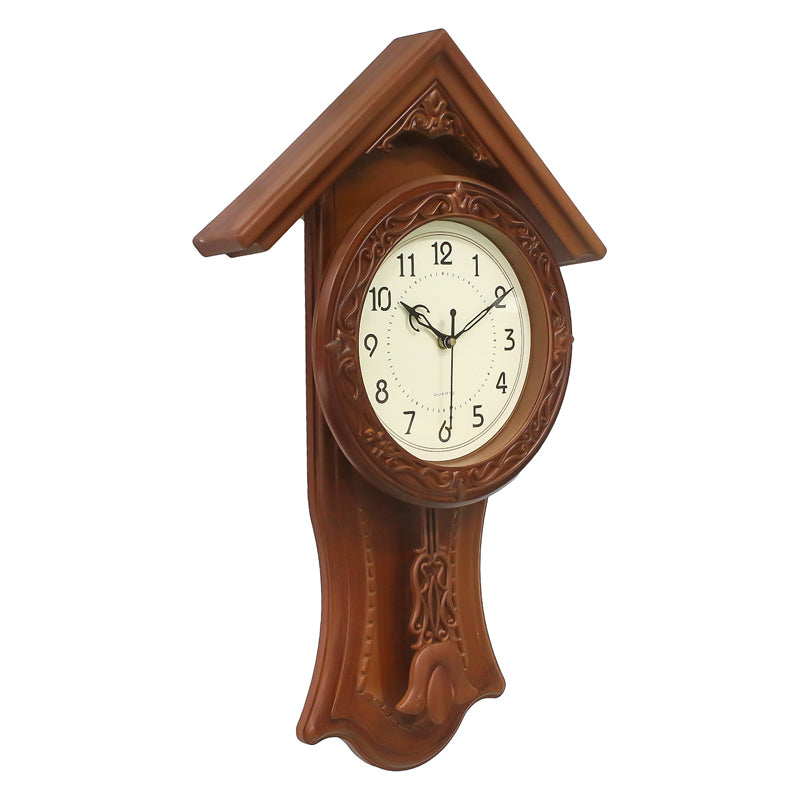 Wall Clock - Igorva Brown Analog Clock