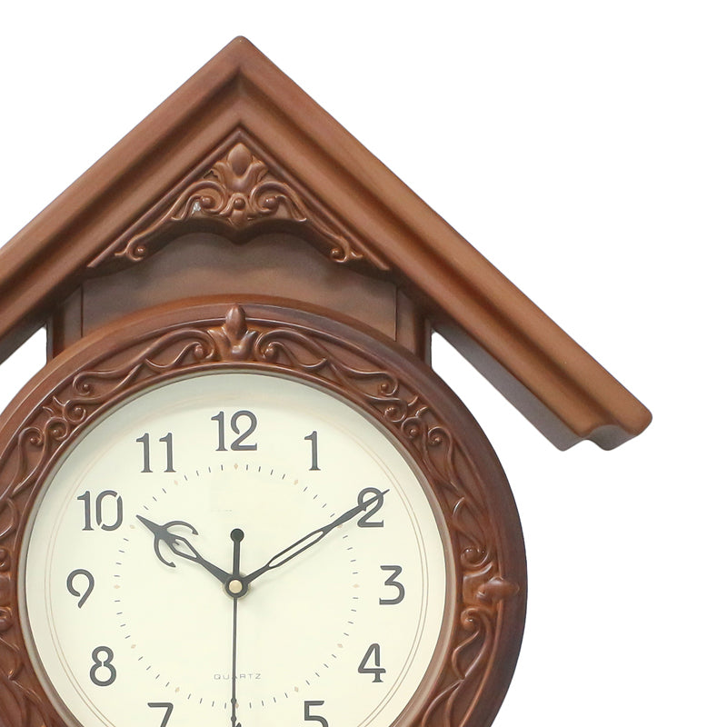 Wall Clock - Igorva Brown Analog Clock