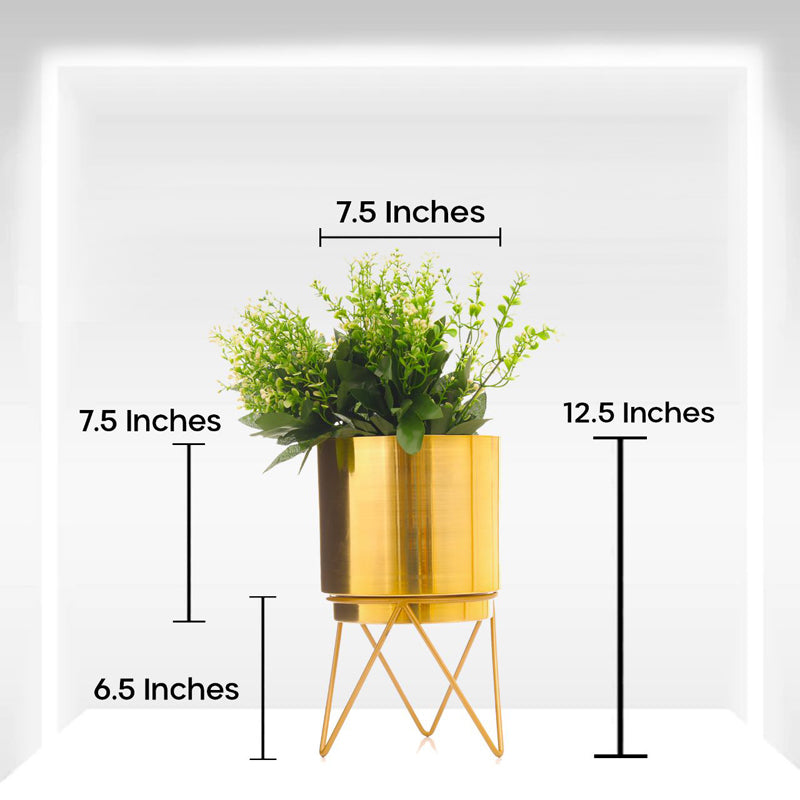 Buy Teodora Planter - Gold Pots & Planters from Vaaree