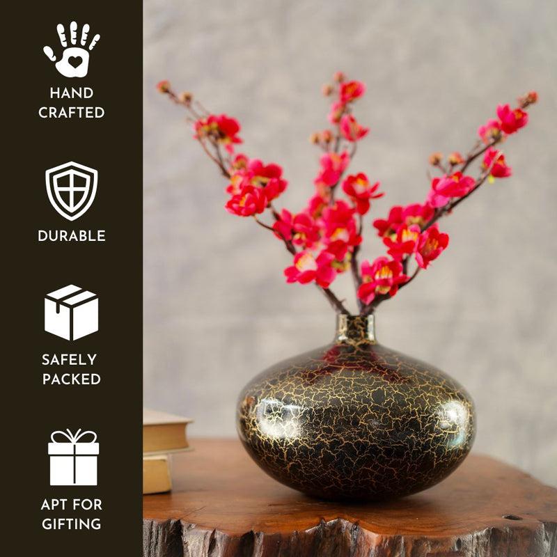 Buy Ollie Metal Vase Vase from Vaaree