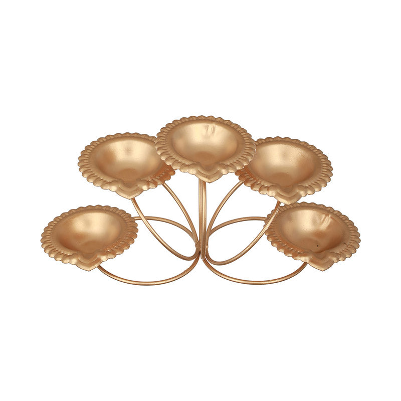 Buy Amala Tealight Candle Holder - Gold Diyas from Vaaree