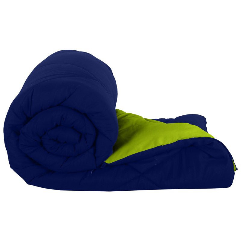 Buy Nihara Revesible Comforter - Green & Dark Blue Comforters & AC Quilts from Vaaree