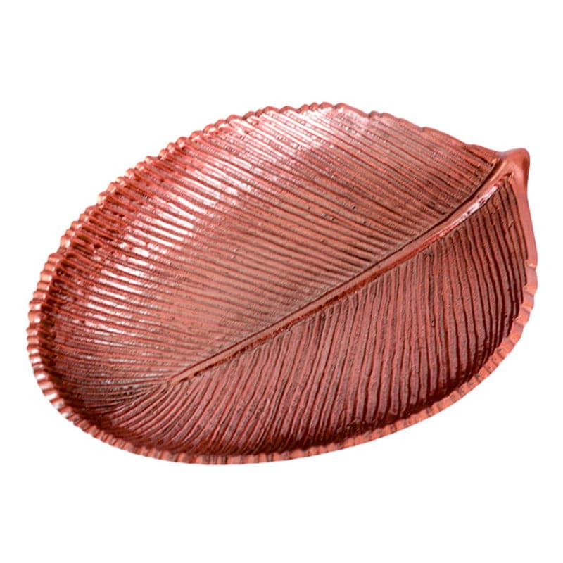 Accent Bowls & Trays - Lushy Leaf Accent Tray - Dark Copper