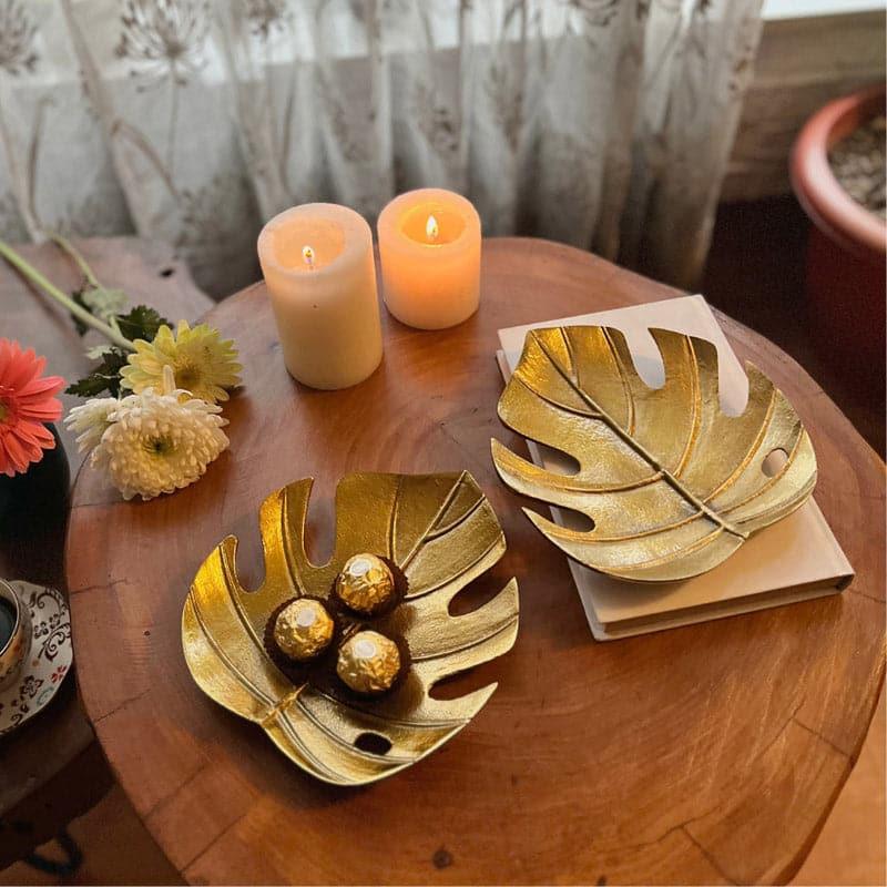 Accent Bowls & Trays - Montera Whimsy Accent Tray (Gold) - Set Of Two