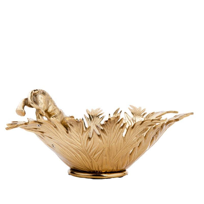 Accent Bowls & Trays - Panther Feast Accent Bowl - Gold