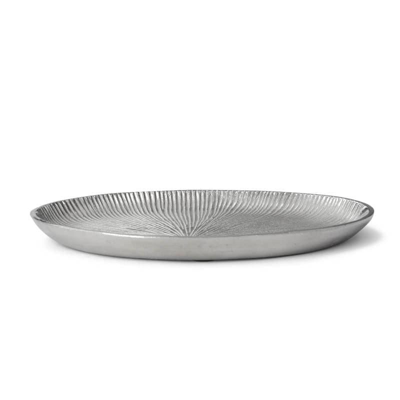 Buy Regal Rays Silver Decorative Tray Accent Bowls & Trays from Vaaree