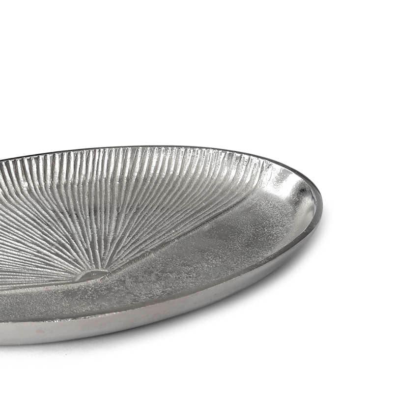 Buy Regal Rays Silver Decorative Tray Accent Bowls & Trays from Vaaree