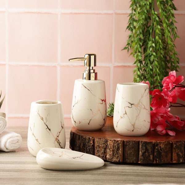 Buy Siroqa Bathroom Set - White Accessories & Sets from Vaaree