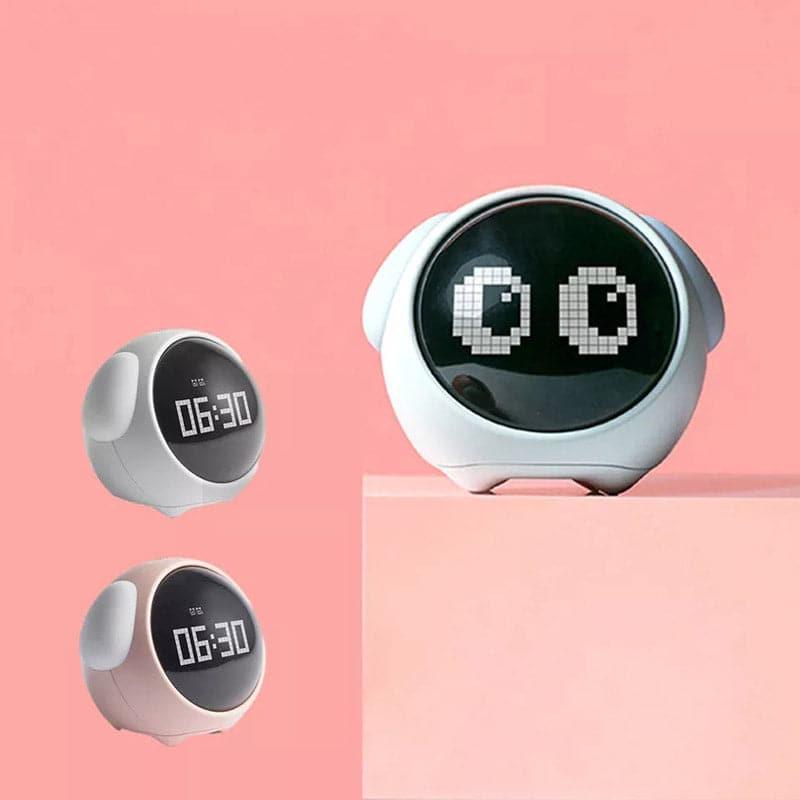 Buy Alarm Clock - Robo Emoji Digital Clock - Pink at Vaaree online