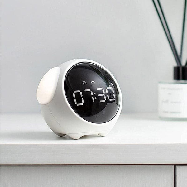 Buy Alarm Clock - Robo Emoji Digital Clock - White at Vaaree online