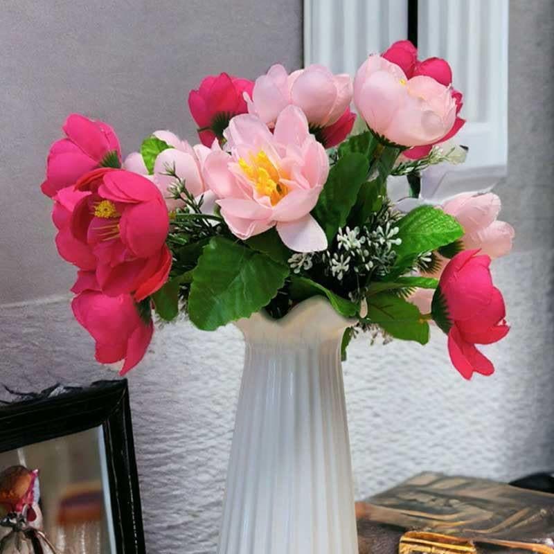 Buy Anemone Peony Floral Stick - Pink Artificial Flowers from Vaaree