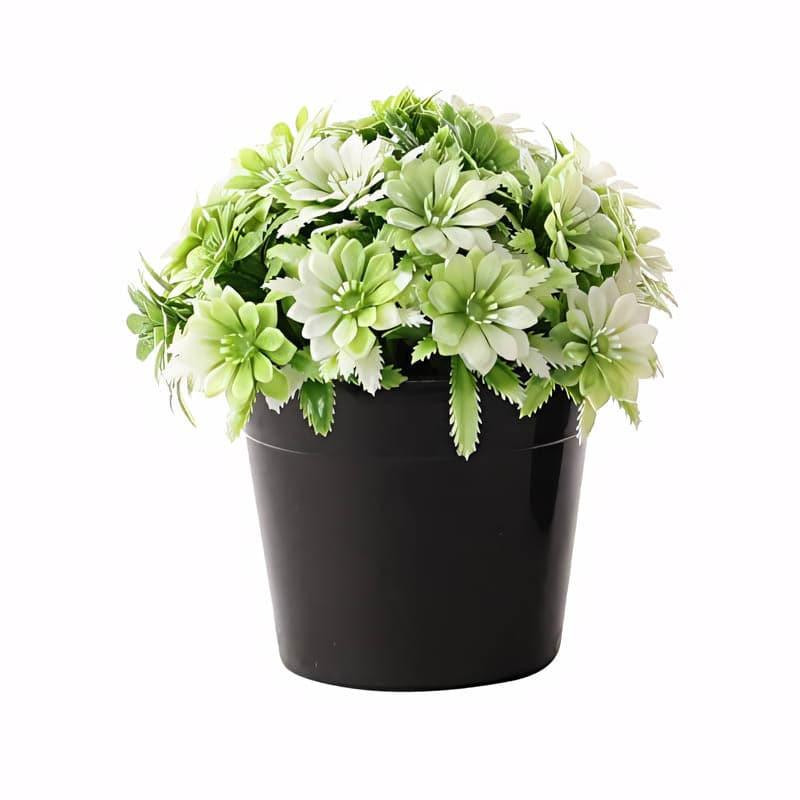 Buy Aster Faux Plant In Sadro Pot - Set Of Two Artificial Flowers from Vaaree