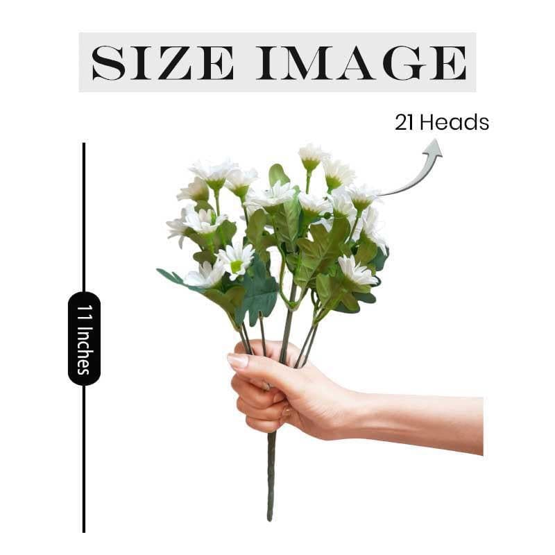 Buy Artificial Flowers - Bit-Daisy Floral Stick - White at Vaaree online