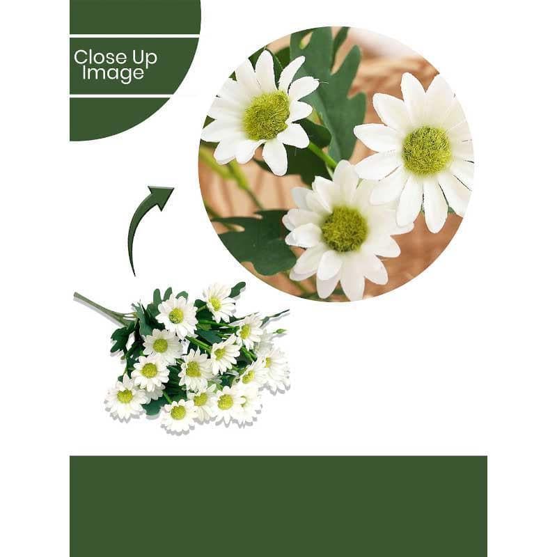 Artificial Flowers - Bit-Daisy Floral Stick - White