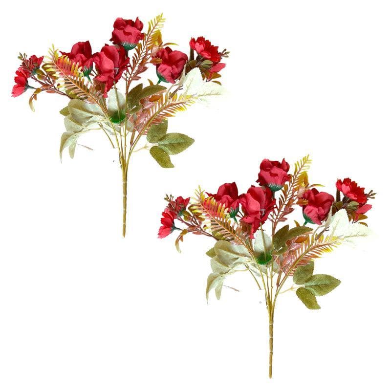 Buy Edelle Rose Floral Stick - Set Of Two Artificial Flowers from Vaaree