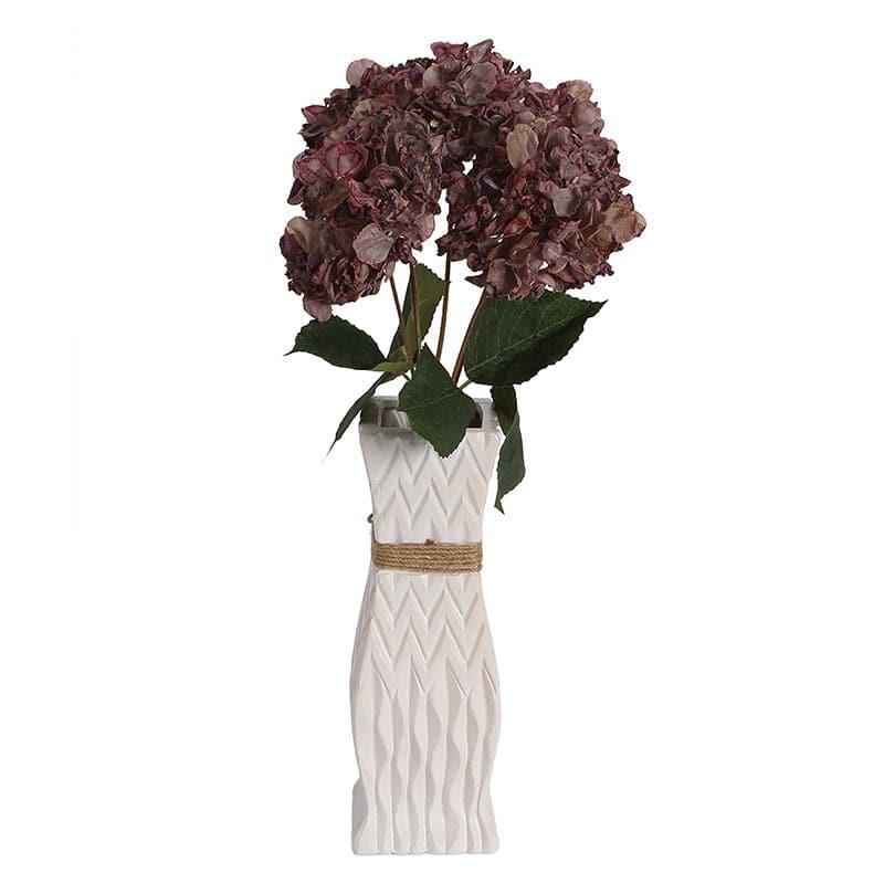 Buy Faux Albidus Hydrangea Floral Bunch - Brown Artificial Flowers from Vaaree