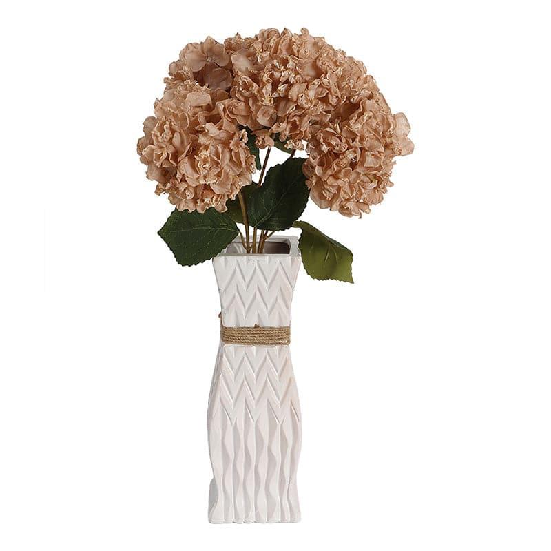 Buy Faux Albidus Hydrangea Floral Bunch - Peach Artificial Flowers from Vaaree