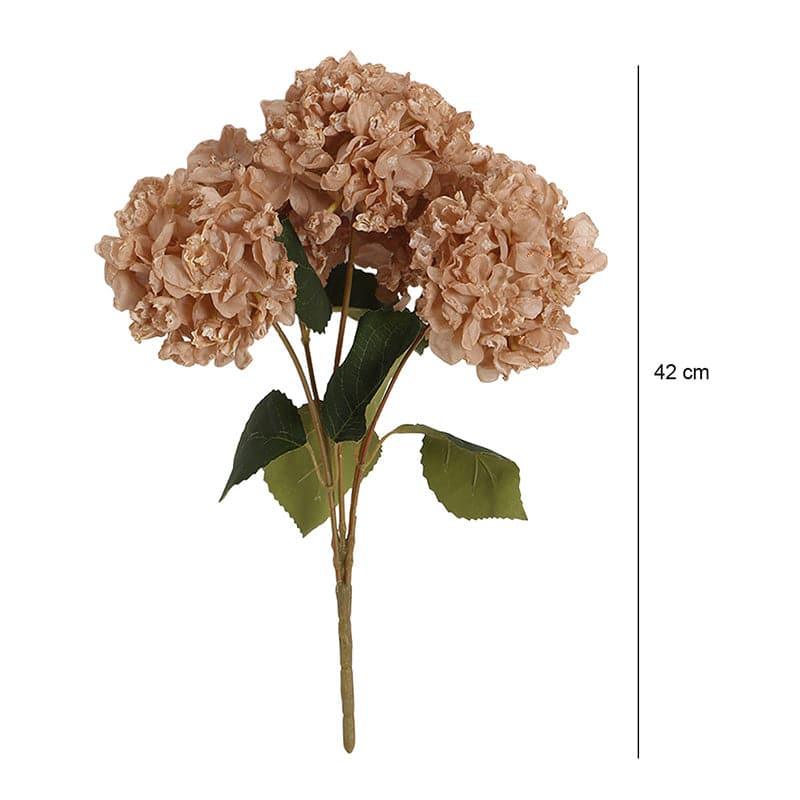 Buy Faux Albidus Hydrangea Floral Bunch - Peach Artificial Flowers from Vaaree