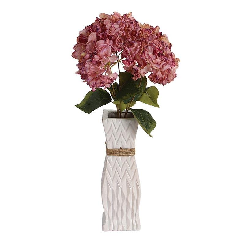 Buy Faux Albidus Hydrangea Floral Bunch - Pink Artificial Flowers from Vaaree