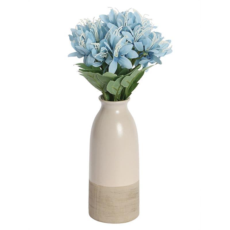 Buy Faux Amaryllis Daisy Bunch (Blue) - Set Of Two Artificial Flowers from Vaaree