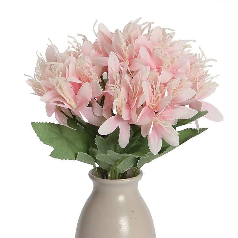 Buy Faux Amaryllis Daisy Bunch (Light Pink) - Set Of Two Artificial Flowers from Vaaree