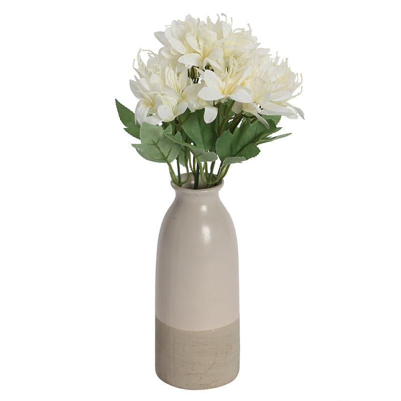 Buy Faux Amaryllis Daisy Bunch (White) - Set Of Two Artificial Flowers from Vaaree