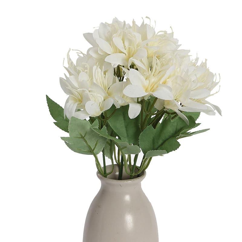 Buy Faux Amaryllis Daisy Bunch (White) - Set Of Two Artificial Flowers from Vaaree