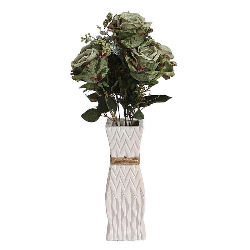 Buy Faux Autumn Rose Bunch - Green Artificial Flowers from Vaaree