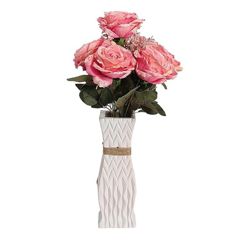 Buy Faux Autumn Rose Bunch - Light Pink Artificial Flowers from Vaaree