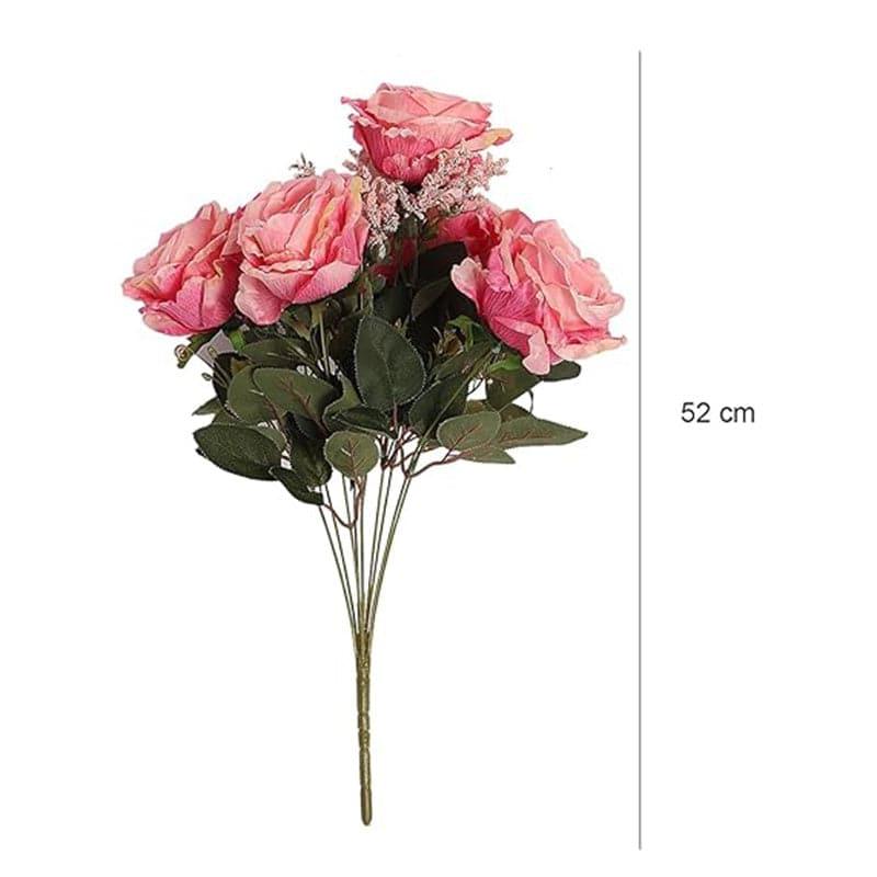 Buy Faux Autumn Rose Bunch - Light Pink Artificial Flowers from Vaaree