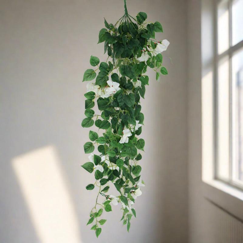 Buy Faux Bougainville Vine Hanging Plant - White Artificial Flowers from Vaaree