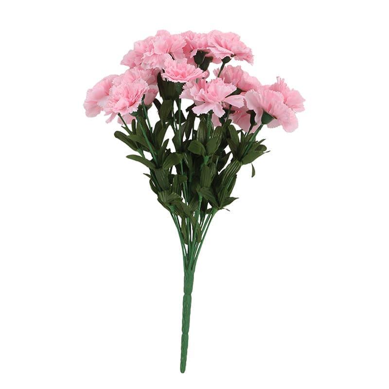 Buy Faux Carnation Bunch (Light Pink) - Set Of Two Artificial Flowers from Vaaree