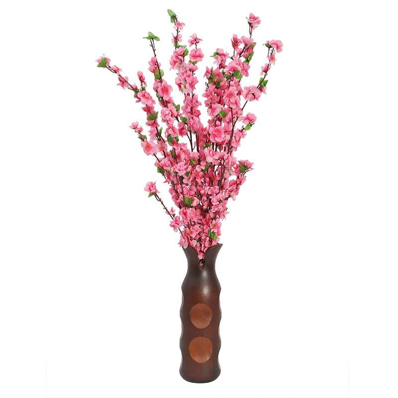 Buy Faux Cherry Blossom Floral Bunch (Pink) - Set oF Six Artificial Flowers from Vaaree