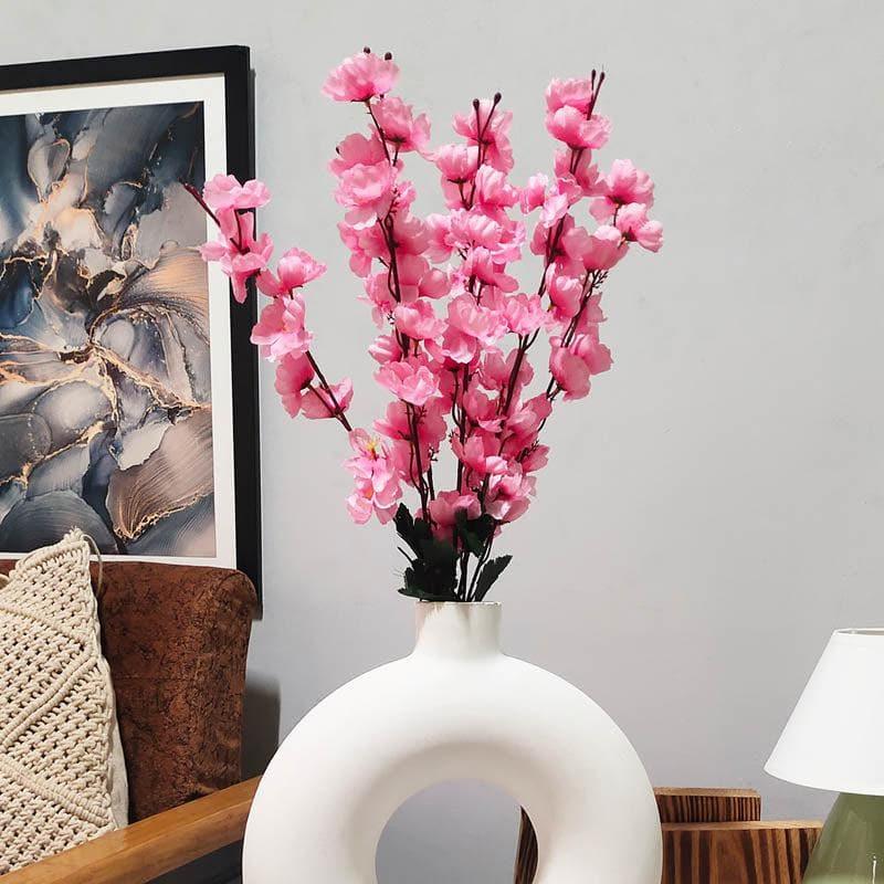 Buy Faux Cherry Blossom Floral Stick - Pink Artificial Flowers from Vaaree