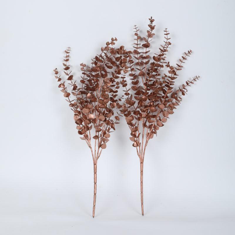 Buy Faux Cinerea Eucalyptus Bunch - Set Of Two Artificial Flowers from Vaaree