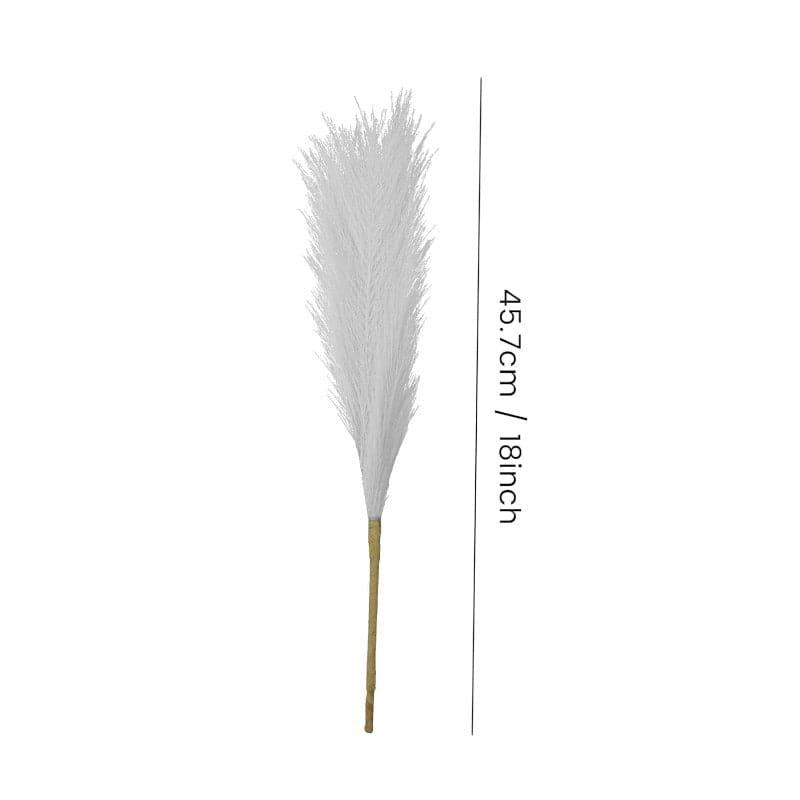 Buy Faux Comet Pampas Grass (White) - Set Of Four Artificial Flowers from Vaaree