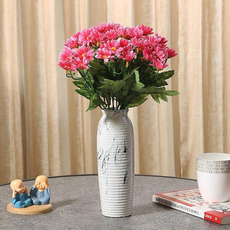 Buy Faux Daisy Floral Bunch (Pink) - Set Of Two Artificial Flowers from Vaaree