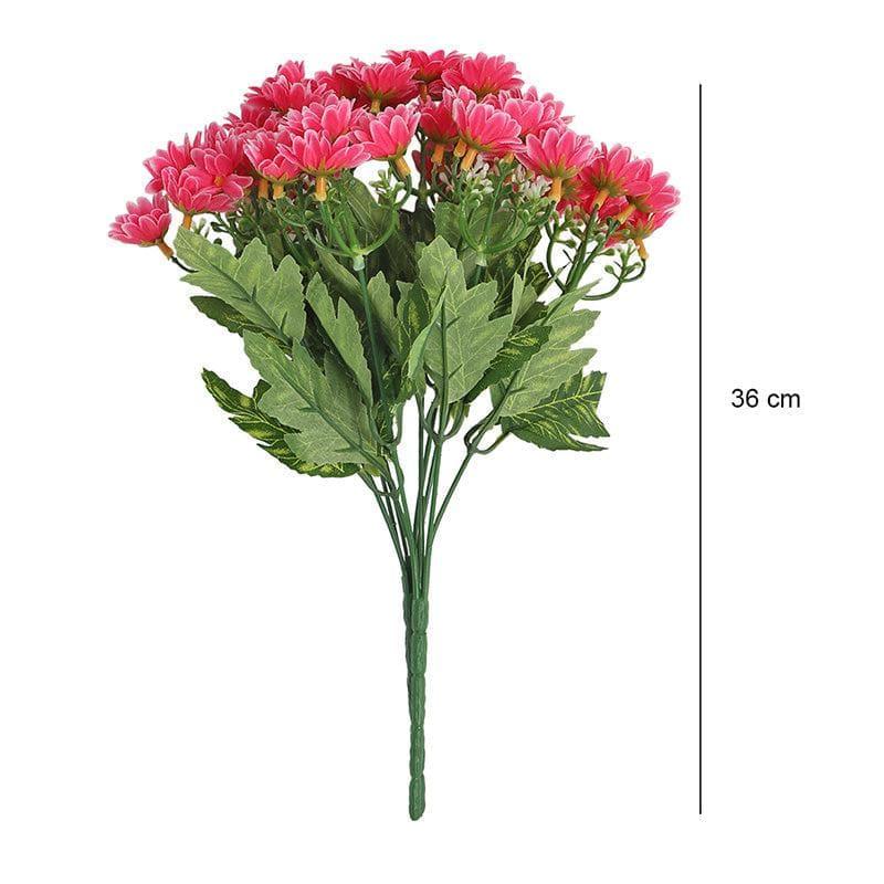 Artificial Flowers - Faux Daisy Floral Bunch (Pink) - Set Of Two
