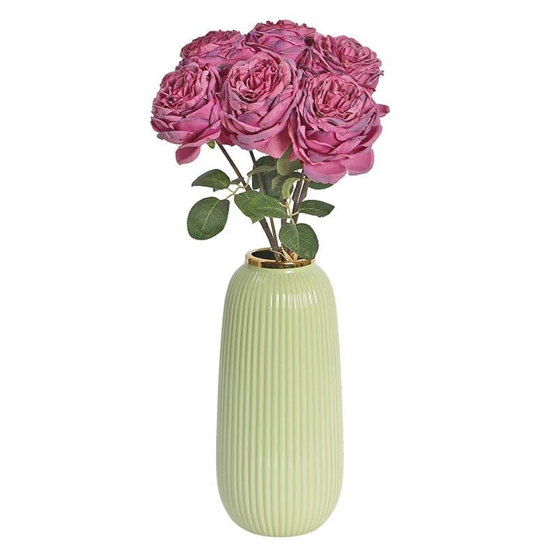 Buy Faux Dry Rose Stick - Purple Artificial Flowers from Vaaree